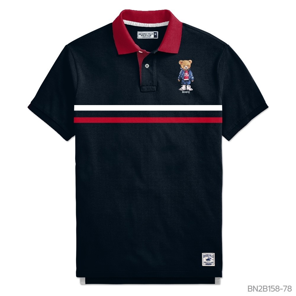Beverly Hills Polo Club มาใหม่ !! เสื้อโปโล แขนสั้น สําหรับผู้ชาย BN2B158