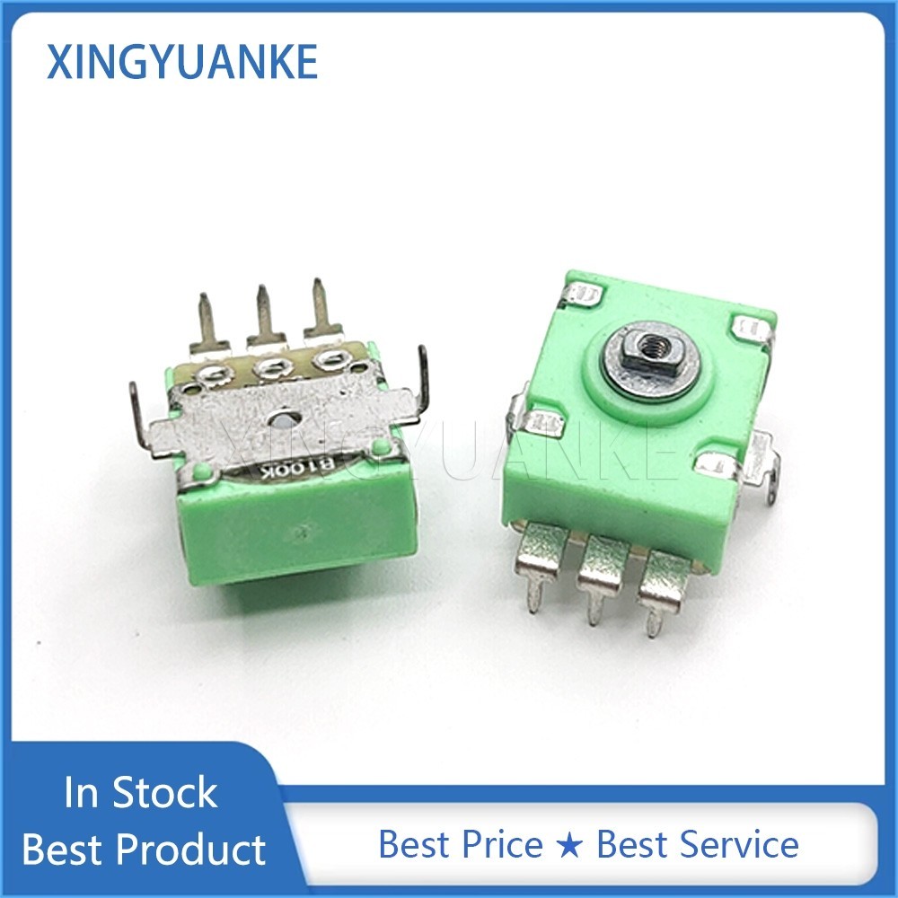 2 ชิ้น/ล็อตดิจิตอล Potentiometer 5-Pin B100K Bend เท้า 3 + 2 ฟุต DSP วิทยุ Tuning Potentiometer