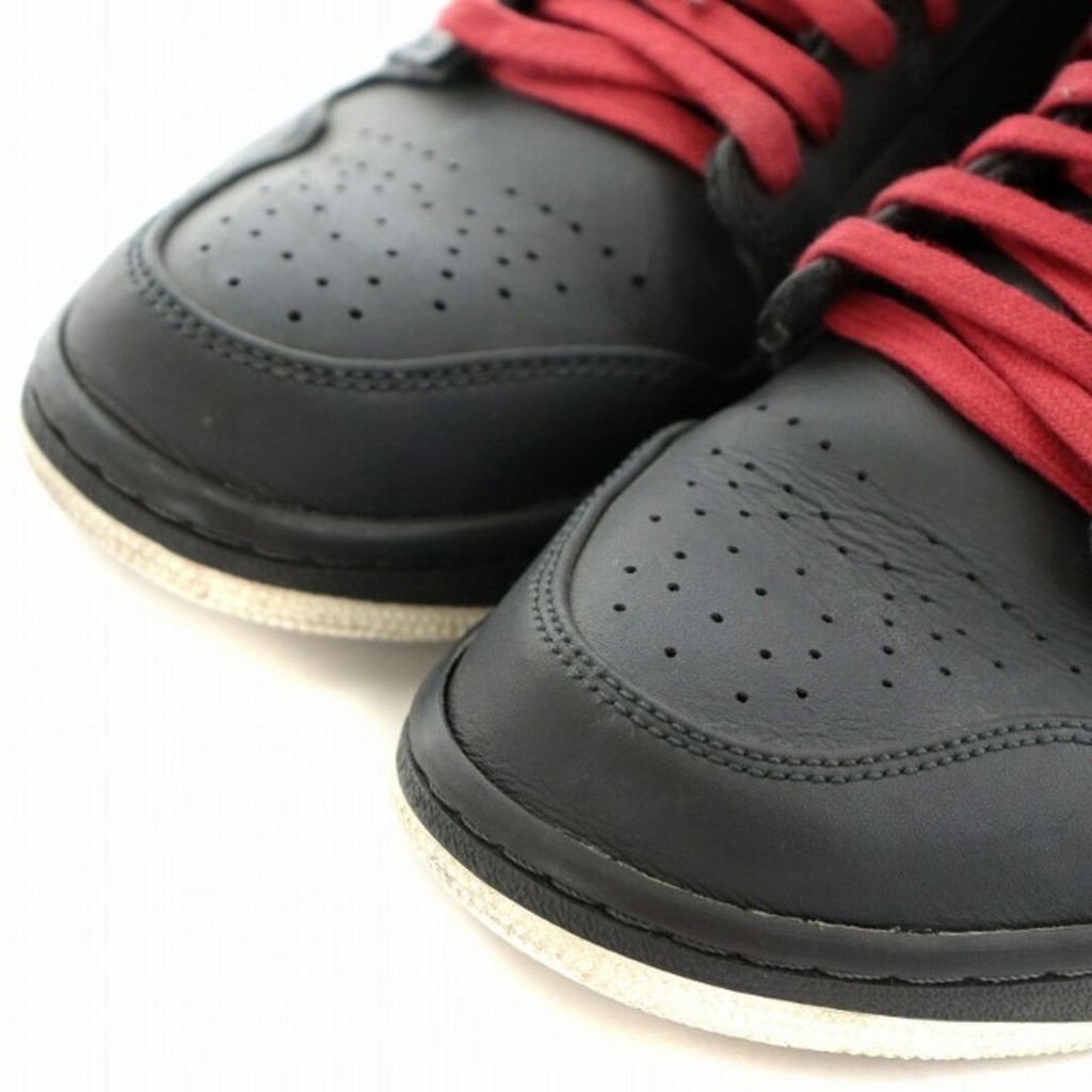 Nike AIR JORDAN 1 MID SNEAKERS 27.0 ซม. RED BLACK ส่งตรงจากญี่ปุ่น มือสอง
