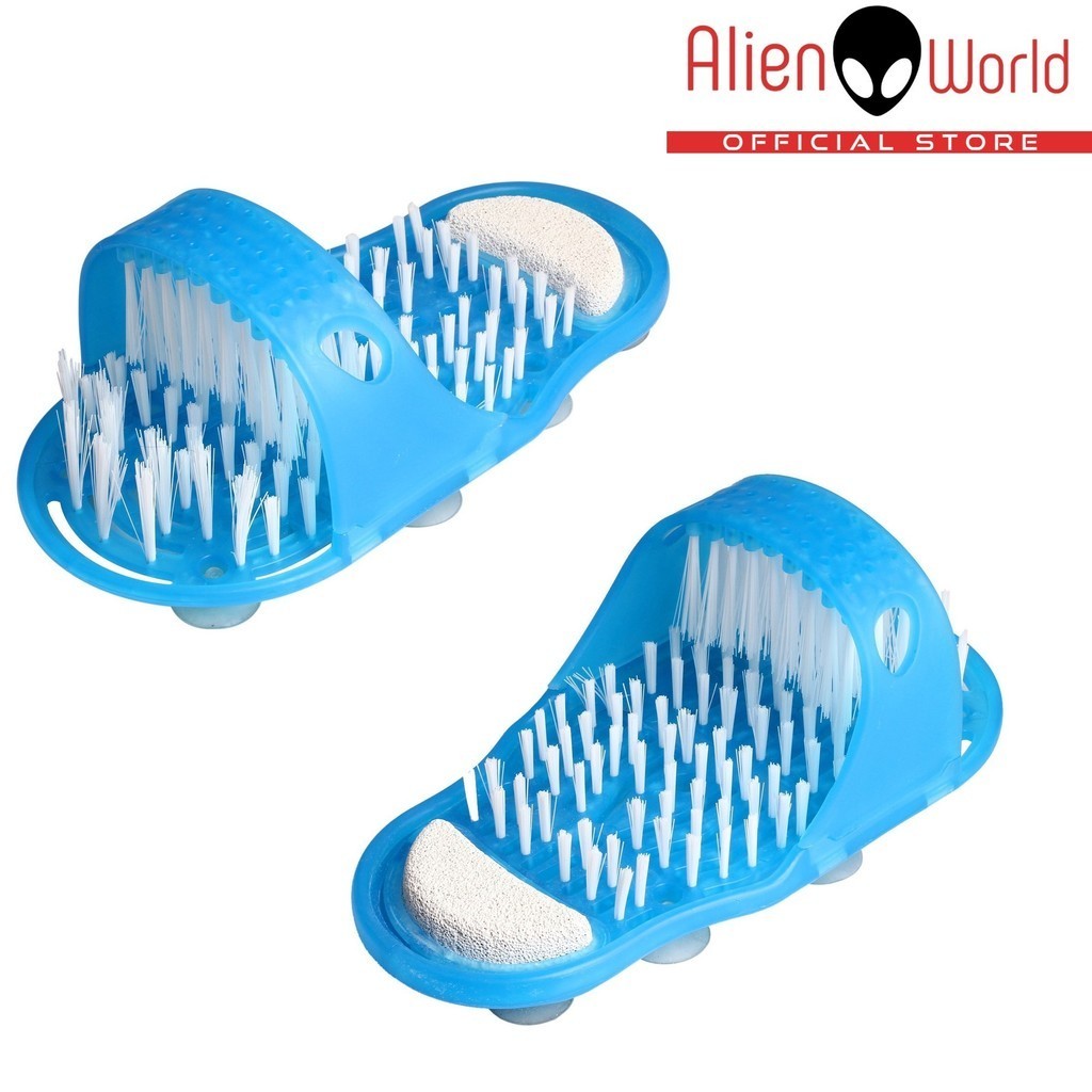 Easy Foot Scrubber Feet Washing Brush Slipper Clean Scrub Slipper Seliper Cuci Kaki 1 ชิ้น