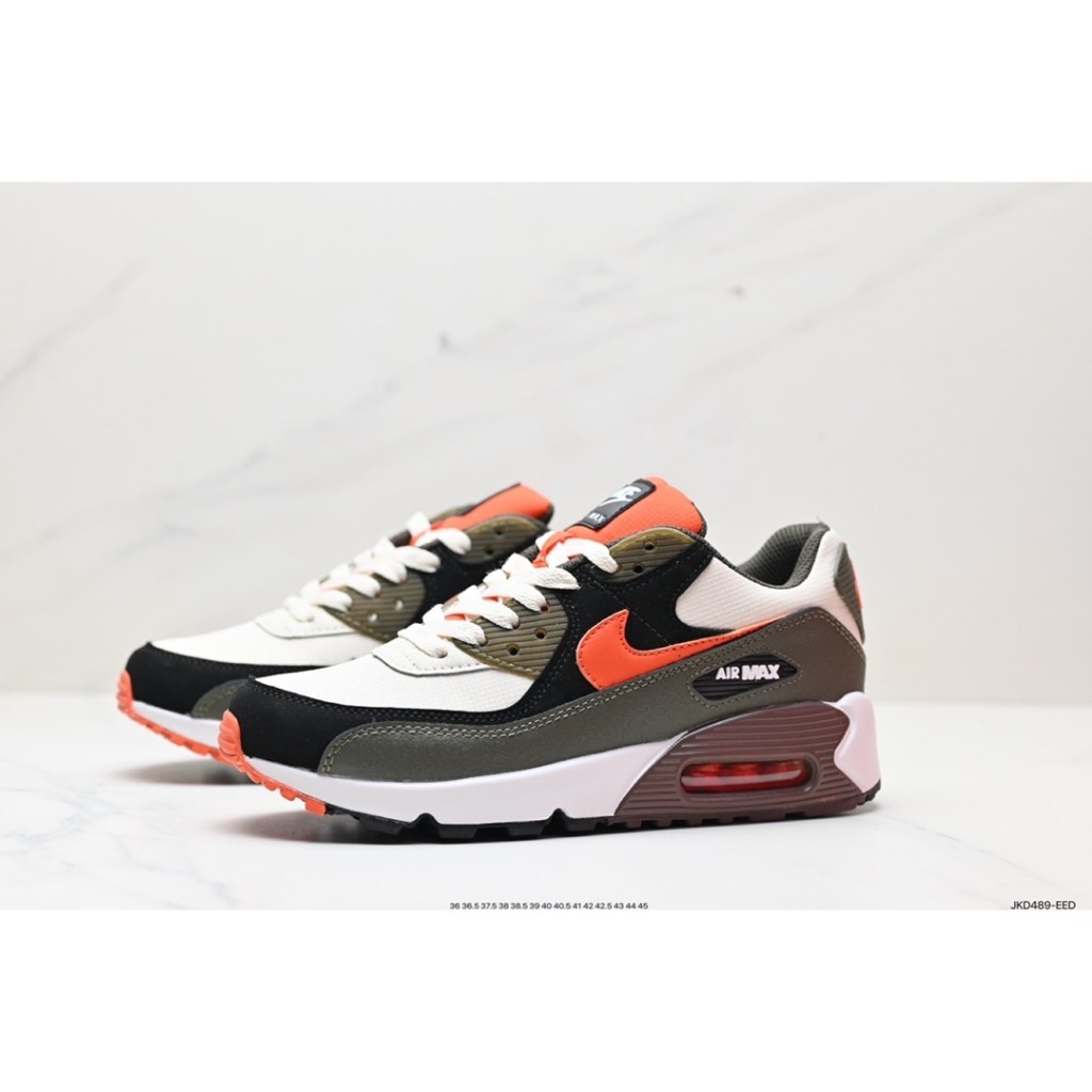 Nike Air Max 90 LTR Cushion Running Shoes Casual Sneakers Sport Shoes for Men&amp;Women Black/White/Red