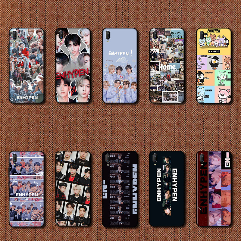 สําหรับ Vivo 1804 V11 Pro ENHYPEN เคสโทรศัพท์สีดํานุ่ม