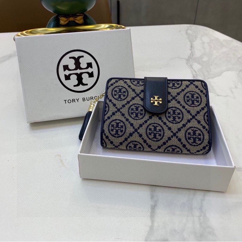 【PROMO 2023 สไตล์ใหม่】 Limited Edition Tory Burch กระเป๋าสตางค์ เป็นศูนย์