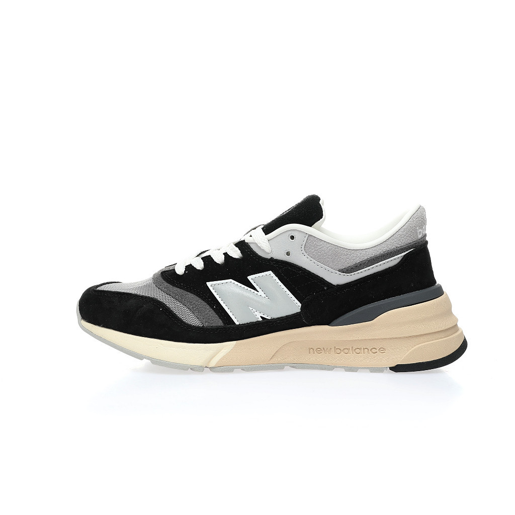 NN Yun dong New Balance 997R "Black/Grey" Improved Edition Series Low cut Classic Vintage Thick Sol