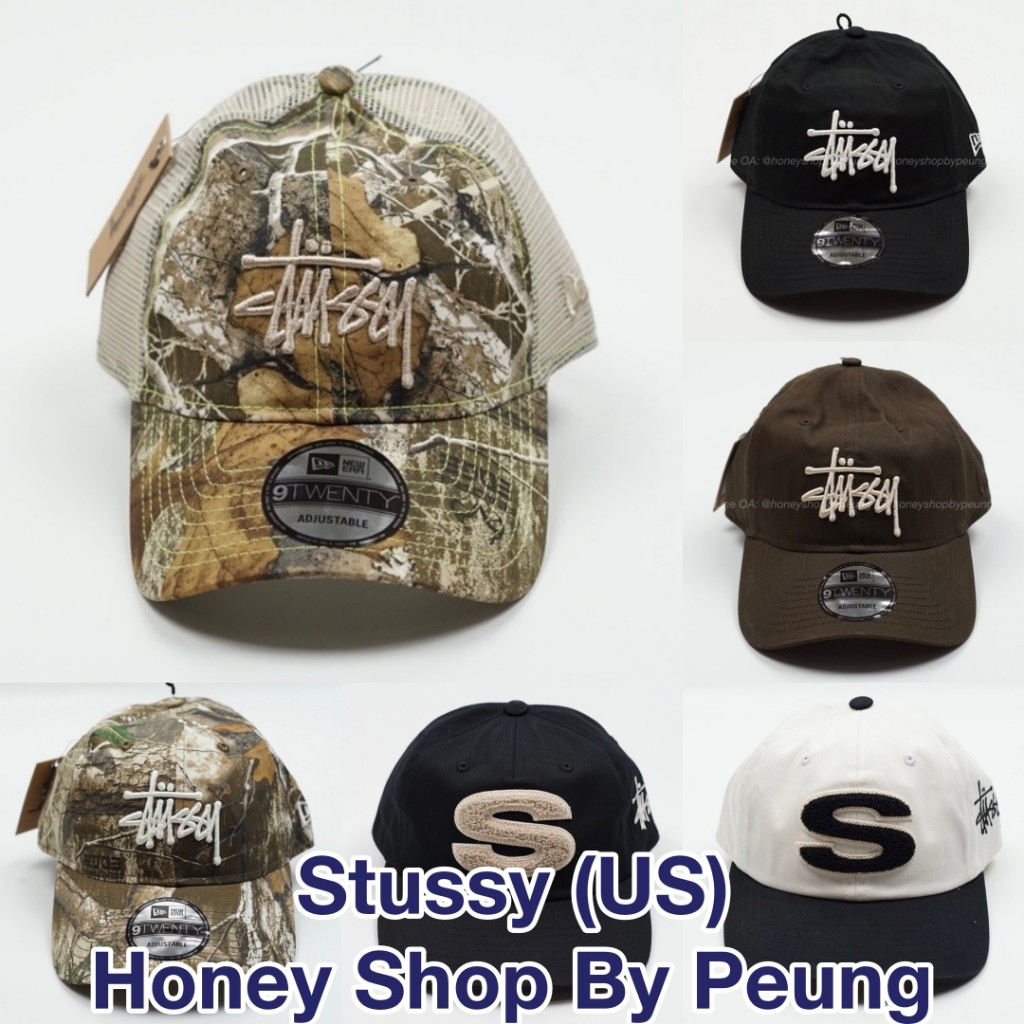 ♞,♘[โค้ดลด 30% เหลือเริ่ม 2,5xx ของแท้ พร้อมส่งในไทย] Stussy (US) x NEW ERA Basic Trucker & Basic 9