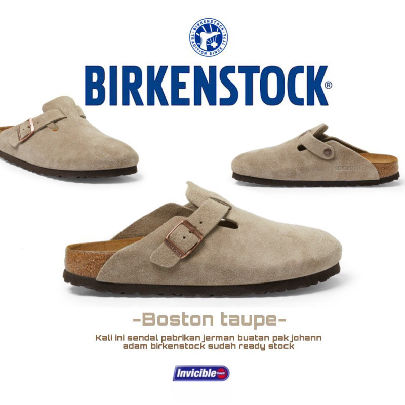 ♞,♘,♙2025 Thaya Birkenstock Boston Soft Footbed Clogs taupe original/birkenstock Boston taupe/birke