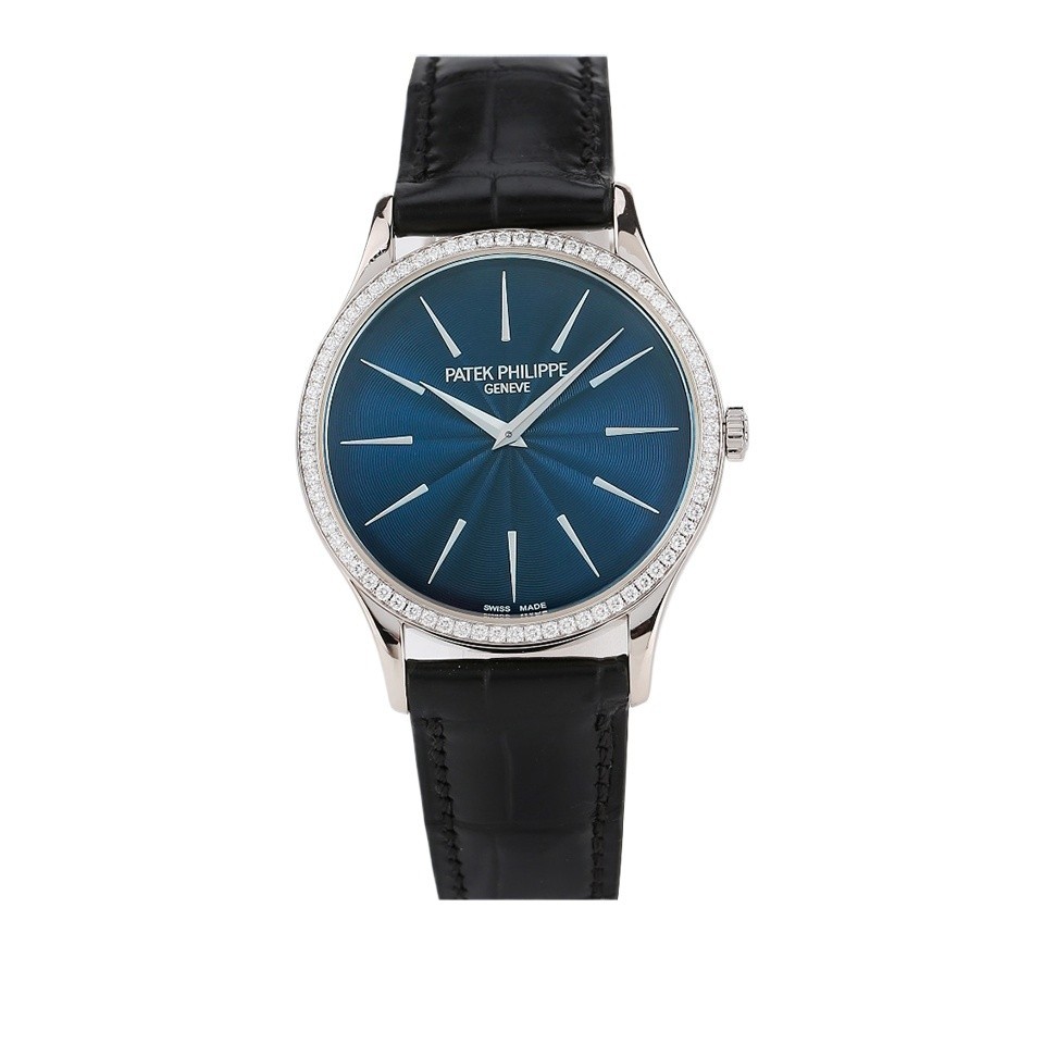 Patek Philippe Classical Watch 18K White Gold Original Diamond Manual Mechanical Ladies Watch 4897G
