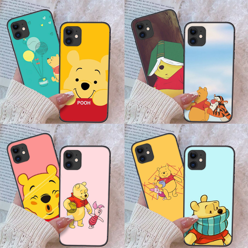 เคสโทรศัพท์มือถือ TPU แบบนิ่ม ลาย L270 หมี Winnie น่ารัก สําหรับ iPhone 13 Mini 14 Pro Max