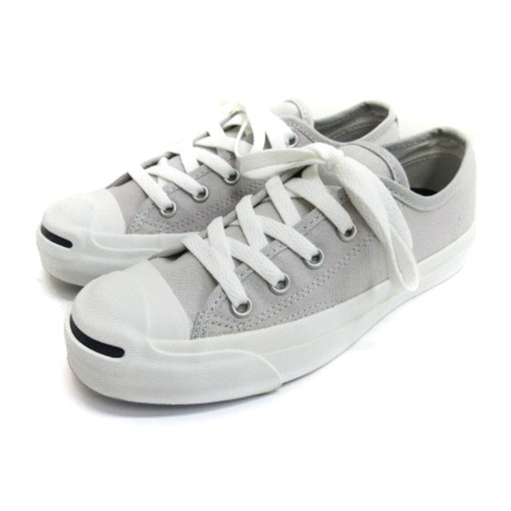 Converse Jack รองเท้าผ้าใบ สีเทา 22 ซม. Ecs ส่งตรงจากญี่ปุ่น มือสอง
