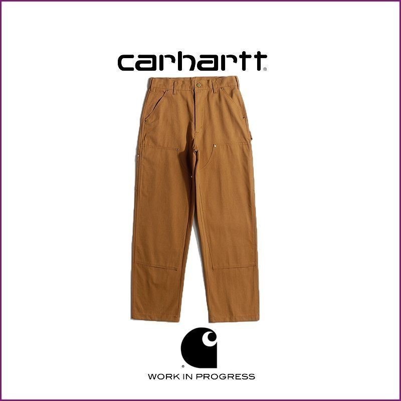 ZEJF CARHARTT B01Main Line Heavy Multi-Pocket Cargo Pants Double Knee Lumberjack Pants Canvas Hard