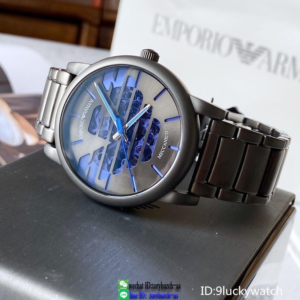 Ar60029 Armani นาฬิกาข้อมืออัตโนมัติ สายสแตนเลสโครโน่ สําหรับผู้ชาย