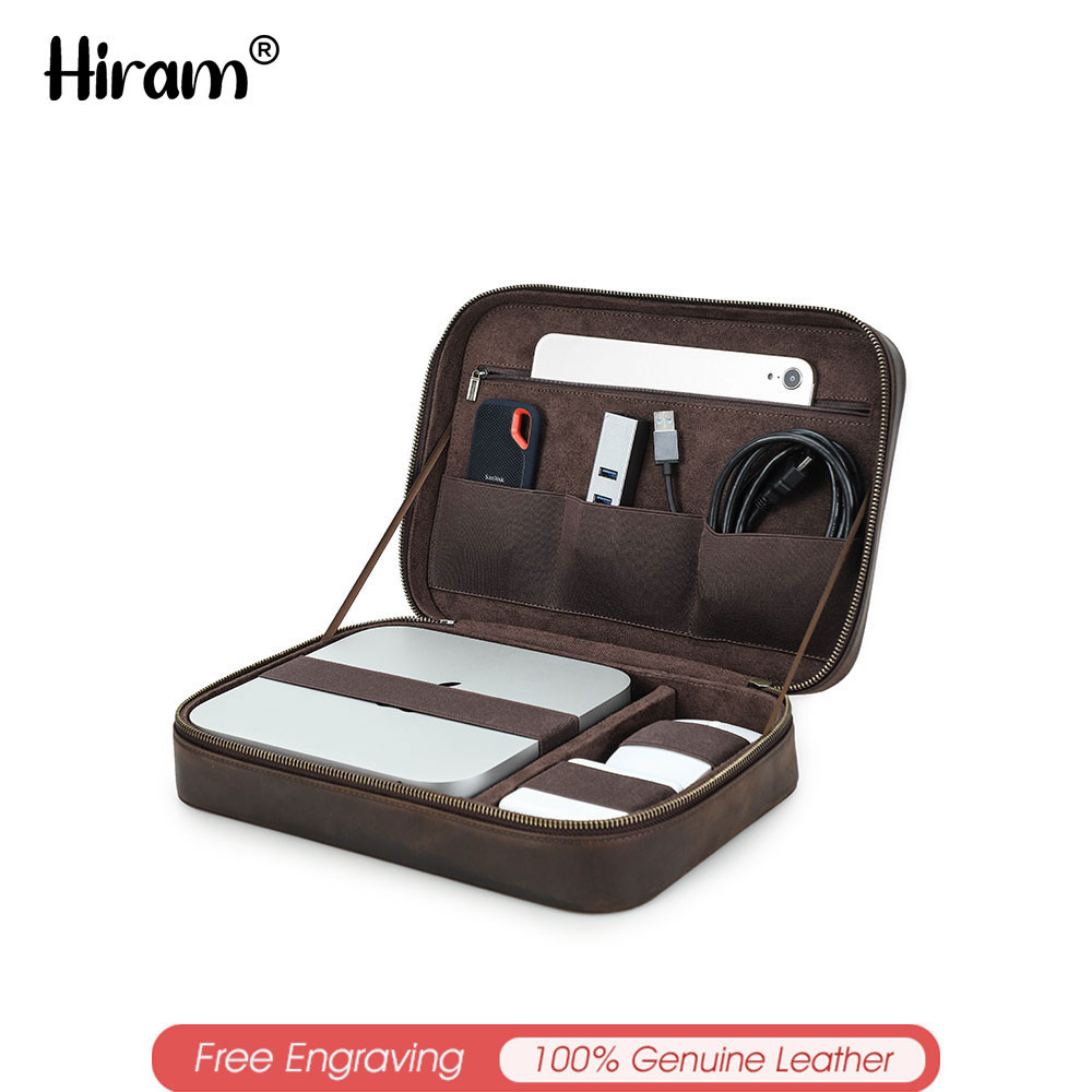 เคสแล็ปท็อป หนังวัวแท้ สําหรับ Apple Mac Mini M2 Chip (2023) Mac Mini M1 Mac Mini M2 Pro