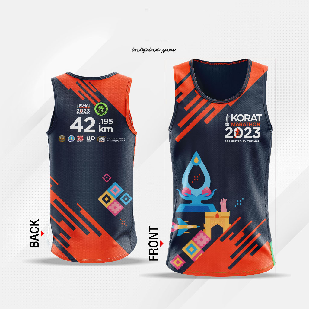 เสื้อวิ่งแขนกุด The Mall Korat Marathon 2023 (42K)