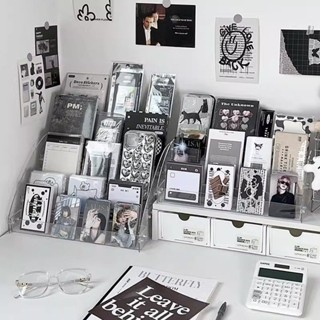 บันไดอะคริลิคใส แบบเต็มชุด สําหรับวางการ์ด CD โฟโต้การ์ด ในห…