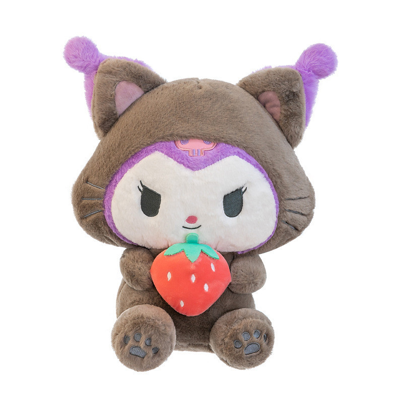 ตุ๊กตาของเล่น ผ้ากํามะหยี่ขนนิ่ม รูปปีศาจ Kuroko Strawberry