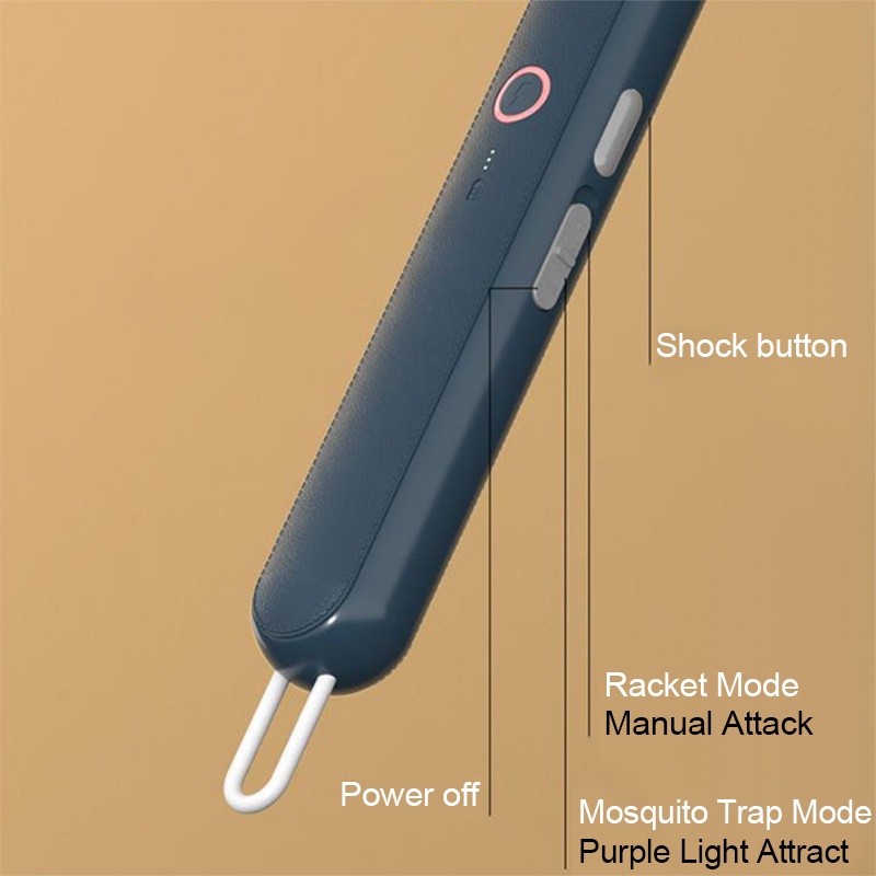 hot🔥การประกันคุณภาพ🔥 import GEESO Electric Mosquito Racket, Foldable Electric Mosquito Swatter Wi