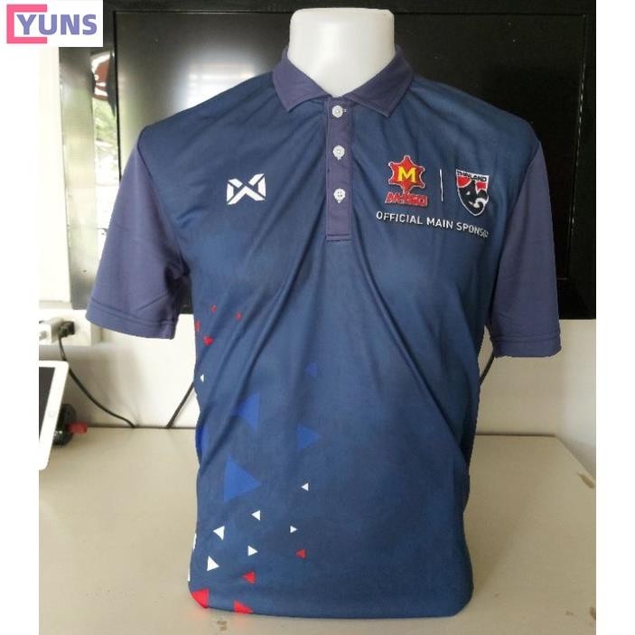 Yuns เสื้อทีมชาติไทย +M150.มือ1⚽️⚽️⚽️⚽️ ผลิตโดยWARRIX⚽️ ไซด์ XLอก ทุกแบบ... สวยจัด