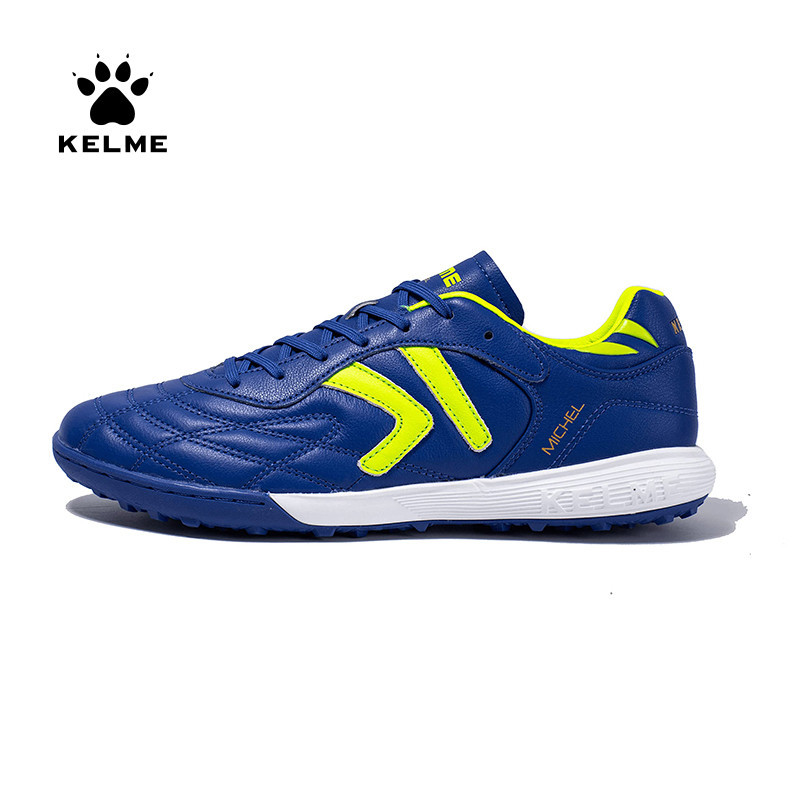 KELME TF รองเท้าฟุตบอล Calf-Skin Cleats รองเท้าผ้าใบฝึกซ้อมมืออาชีพ ZX80011017