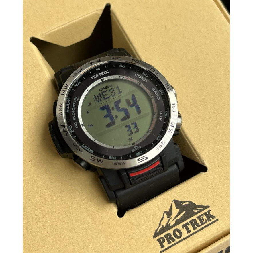 Casio Pro-Trek PRW35-1A Multiband 6 Triple Sensor V3 Tough Solar Renewable Watch For Men