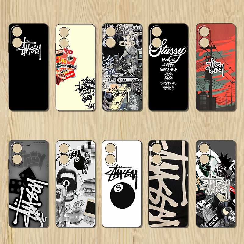 เคสโทรศัพท์มือถือสําหรับคนรักสําหรับ OPPO A76 A78 A83 A91 A92 A93 HT26 FV02 Stussy ออกแบบฝาครอบป้องก