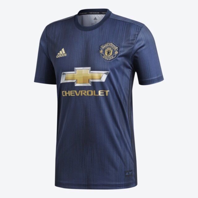 เสื้อกีฬาแขนสั้น ลายทีมฟุตบอล Manchester United 3rd 2018