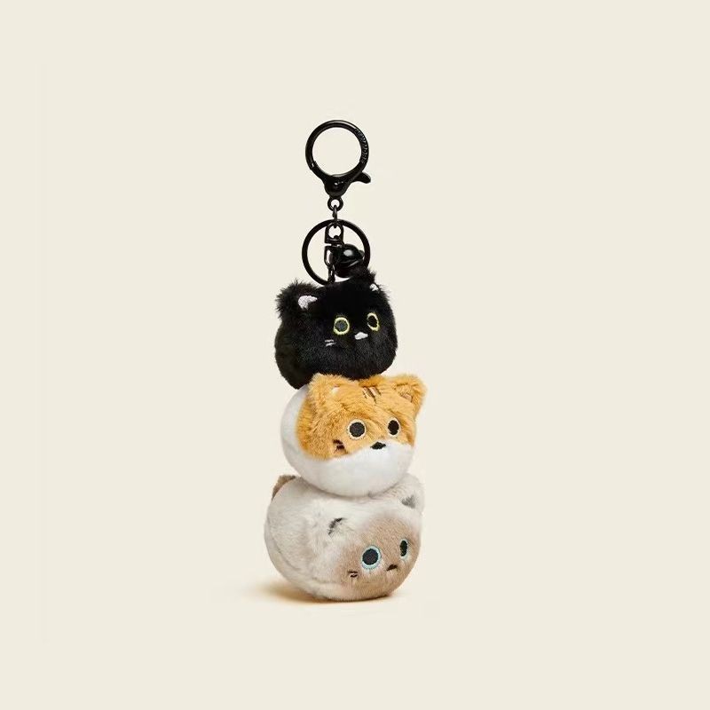 ♞,♘ใหม่มากขึ้นต้นฉบับแท้สร้างสรรค์แมวJengaตุ๊กตายัดตุ๊กตากระเป๋าจี้พวงกุญแจของขวัญ