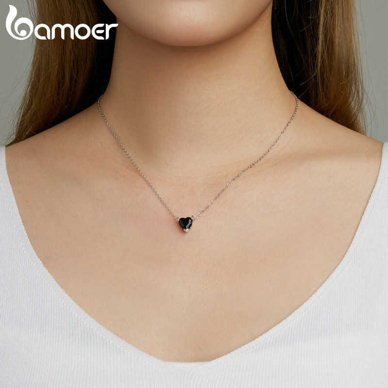 ▣ สร้อยคอเงินแท้รูปหัวใจปีศาจสำหรับผู้หญิง Scn4