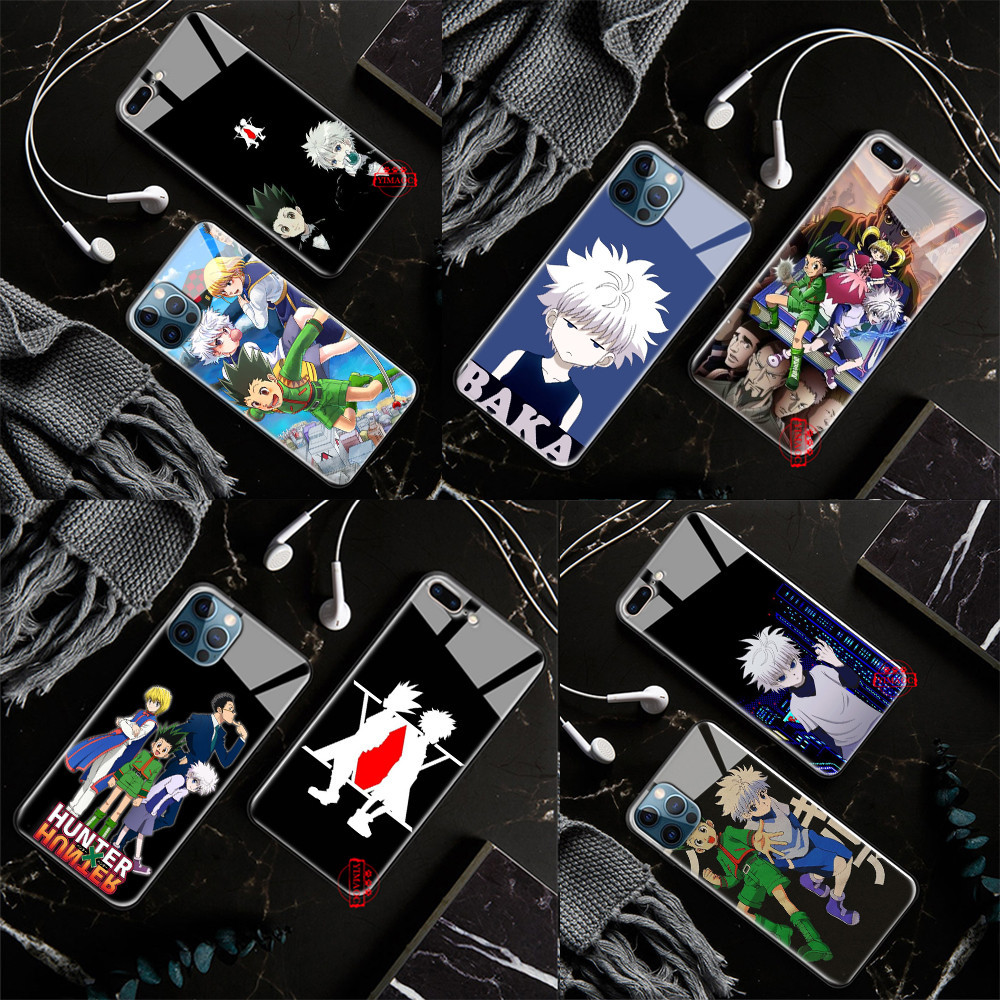 เคสโทรศัพท์มือถือกระจกนิรภัย ลาย L3 Japan Hunter x Hunter สําหรับ iPhone x XS XR 11 Pro Max