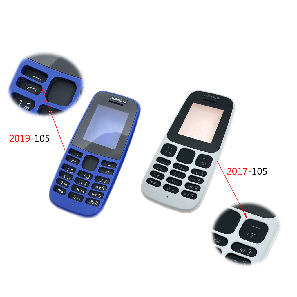 เคสโทรศัพท์มือถือ พร้อมปุ่มกดแบตเตอรี่ สําหรับ Nokia 2019 105 2017 105