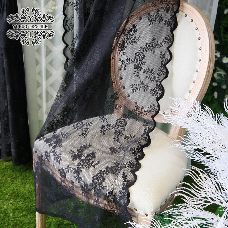 แนะนำ ผ้าม่าน ผ้าม่าน ผ้าโปร่ง แต่งลูกไม้ สีดํา สไตล์ฝรั่งเศส วินเทจ สําหรับตกแต่งหน้าต่าง ระเบียง บ้าน ห้องนอน ราคาพิเศษ มีเก็บเงินปลายทาง