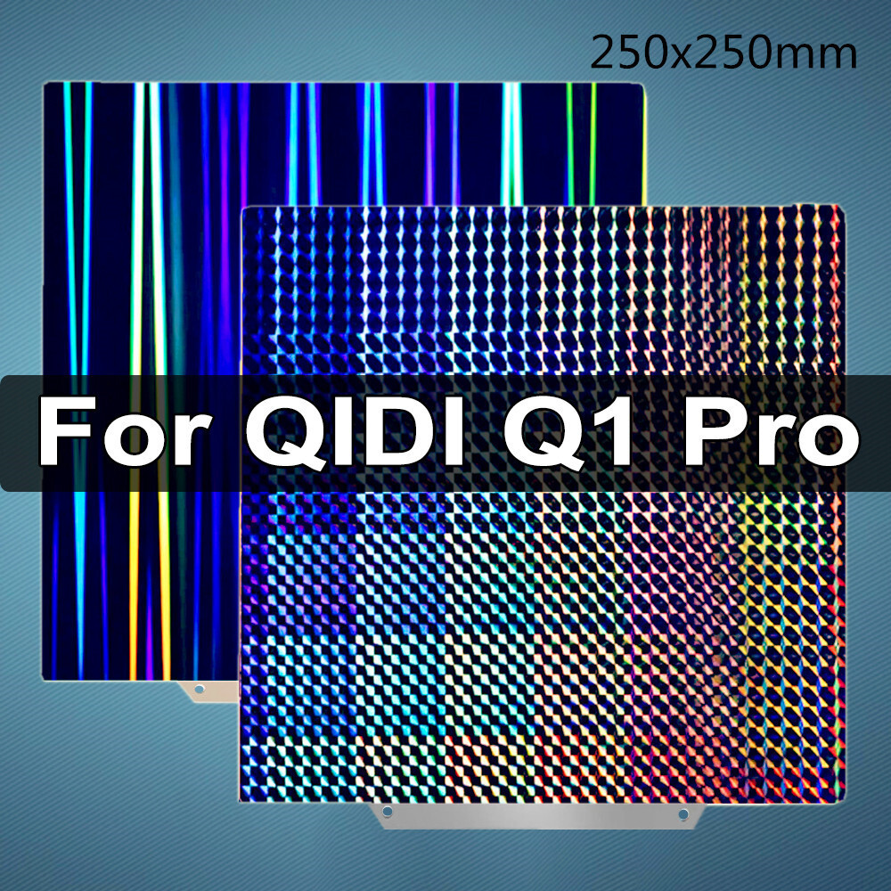 สร้างแผ่นสําหรับ QIDI Q1 Pro PEI แผ่น PEO PET H1H สองด้านอุ่นเตียงฤดูใบไม้ผลิเหล็กพิมพ์แผ่นสําหรับ Q