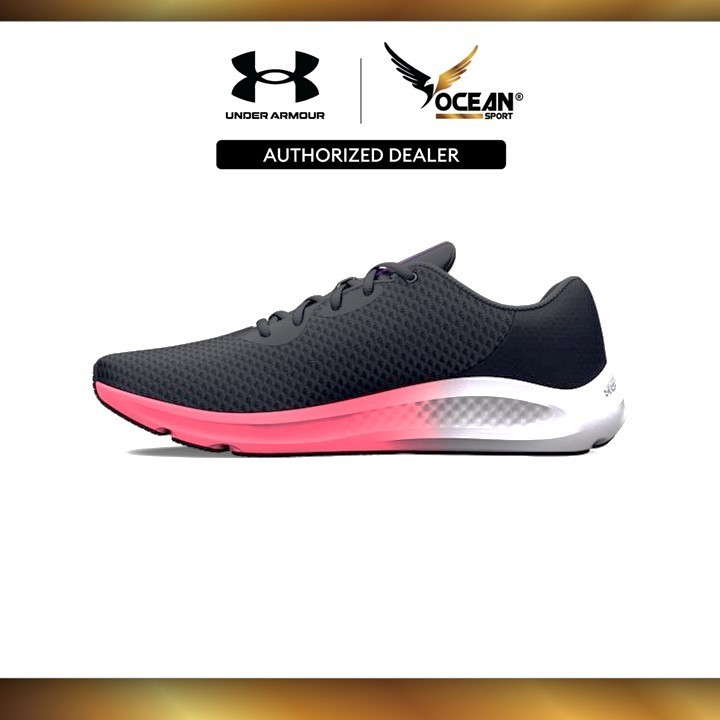 Under Armour UA Women Running Charged Pursuit 3 รองเท้าวิ่ง (Pink Shock / Retro Purple) 3024889-004
