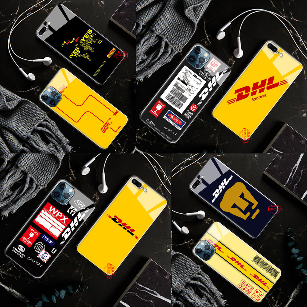 เคสโทรศัพท์มือถือกระจกนิรภัย ลาย DHL L40 สําหรับ iPhone 14 15 Pro Max