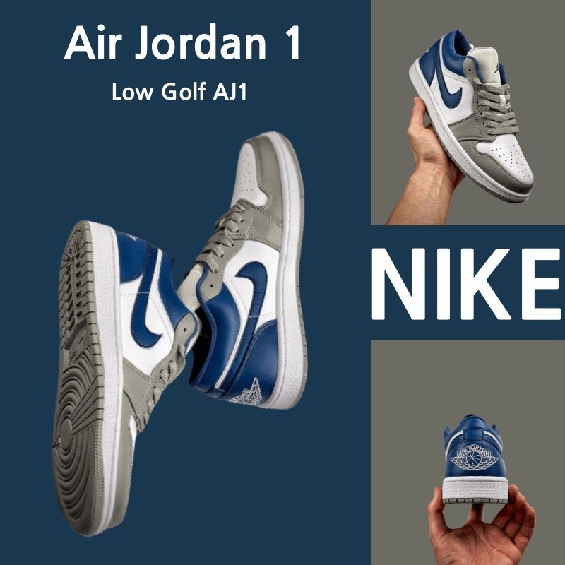 ♞,♘รองเท้าผ้าใบไนกี้ Nike Air Jordan 1 Low Golf AJ1 100% original sneakers shoes running shoes nike