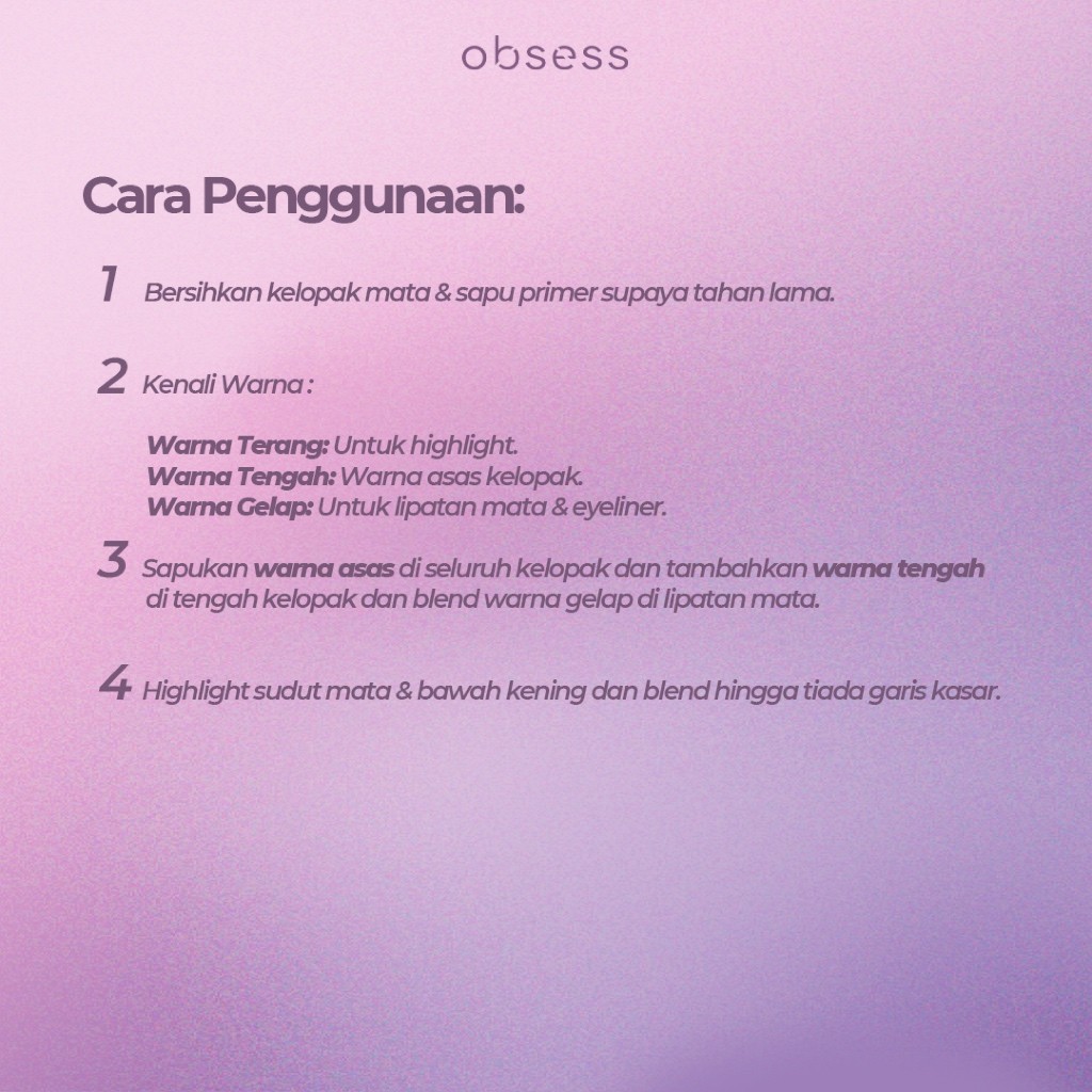 hot🔥การประกันคุณภาพ🔥 import Obsess EYESHADOW PALETTE TRAVEL EDITION