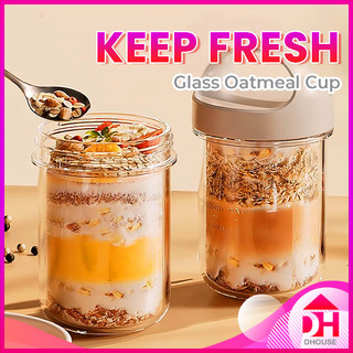 430ml Overnight Oatmeal Cup Portable Yogurt Cereal Breakfast Mug Bottle Container Bekas Makanan 早餐杯