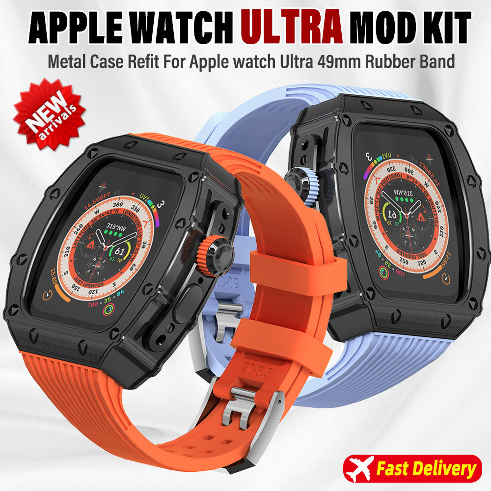 เคสนาฬิกาข้อมือ และสายยาง ขนาด 49 มม. สําหรับ Apple Watch Ultra IWatch Series S8ultra 49 มม.