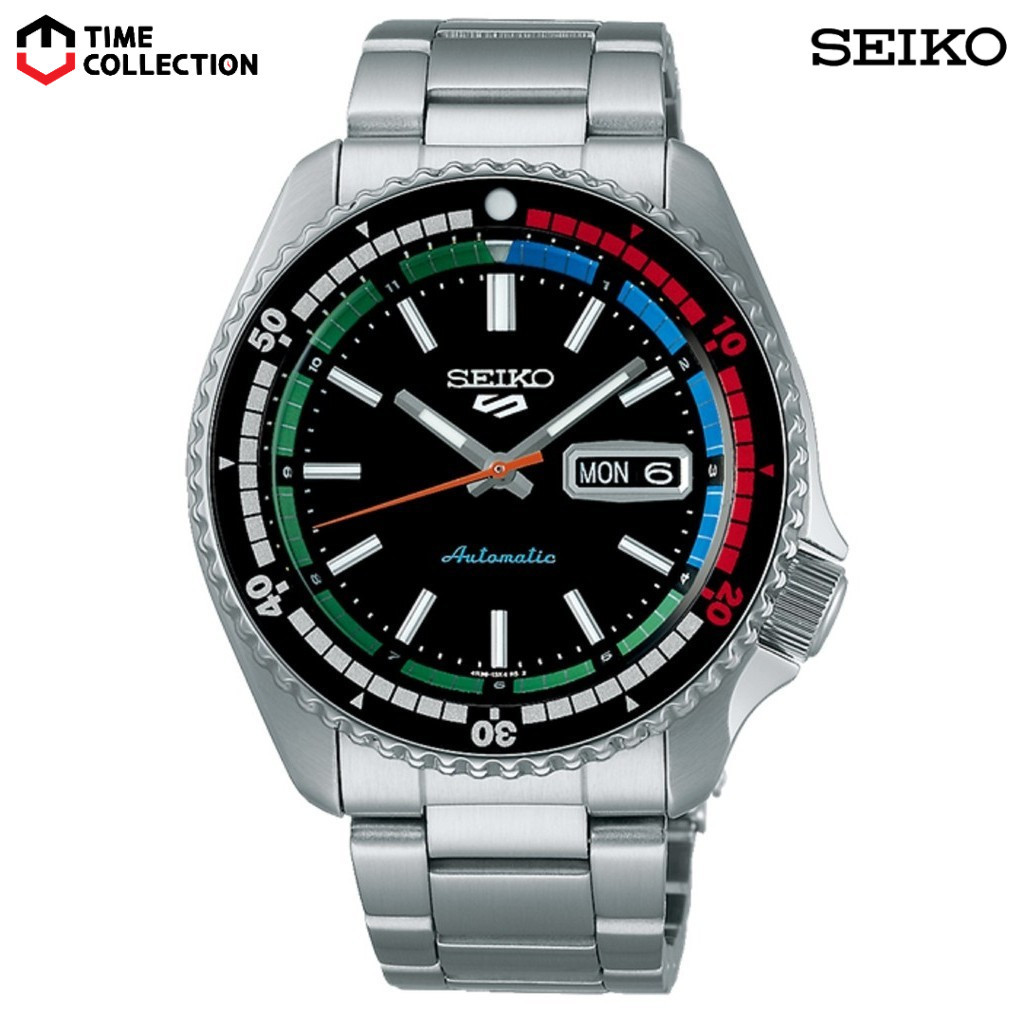 Seiko 5 Sports SRPK13K1 New Regatta Timer Automatic Stainless Steel Watch for Men