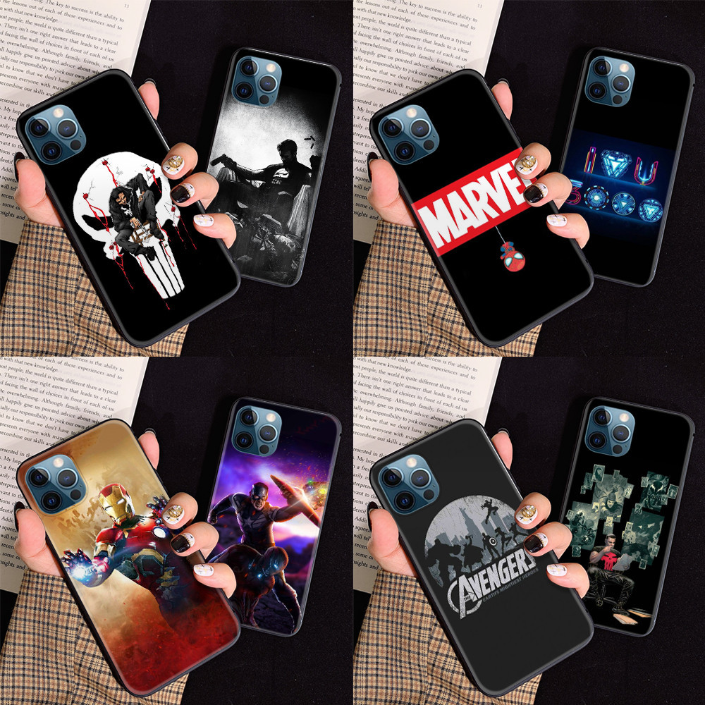 เคสโทรศัพท์มือถือ TPU แบบนิ่ม ลาย L6 Marvel Avengers Thanos Endgame สําหรับ iPhone 14 Plus 15 Pro Max