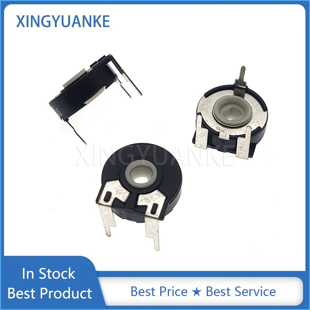 โพเทนชิโอมิเตอร์ PT15 B1K 5K 10K 20K 50K 100K 200K 500K แนวนอน ปรับเส้นผ่าศูนย์กลาง 3 ขา 15 มม. 5 ชิ้น