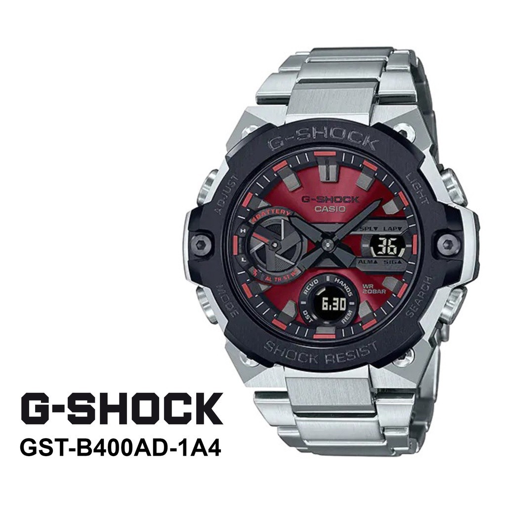 ♞,♘สินค้าขายดี นาฬิกาข้อมือคาสิโอชาย รุ่น GST-B400AD-1A4 5สี (สินค้าใหม่ มีรับประกัน)