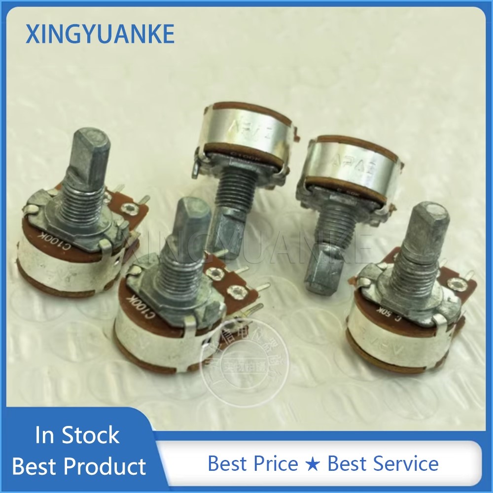 5 ชิ้น/ล็อต WH148 Dual Potentiometer 148 ประเภท C50K C100K B10K B50K ระดับเสียง Potentiometer 6-Pin 