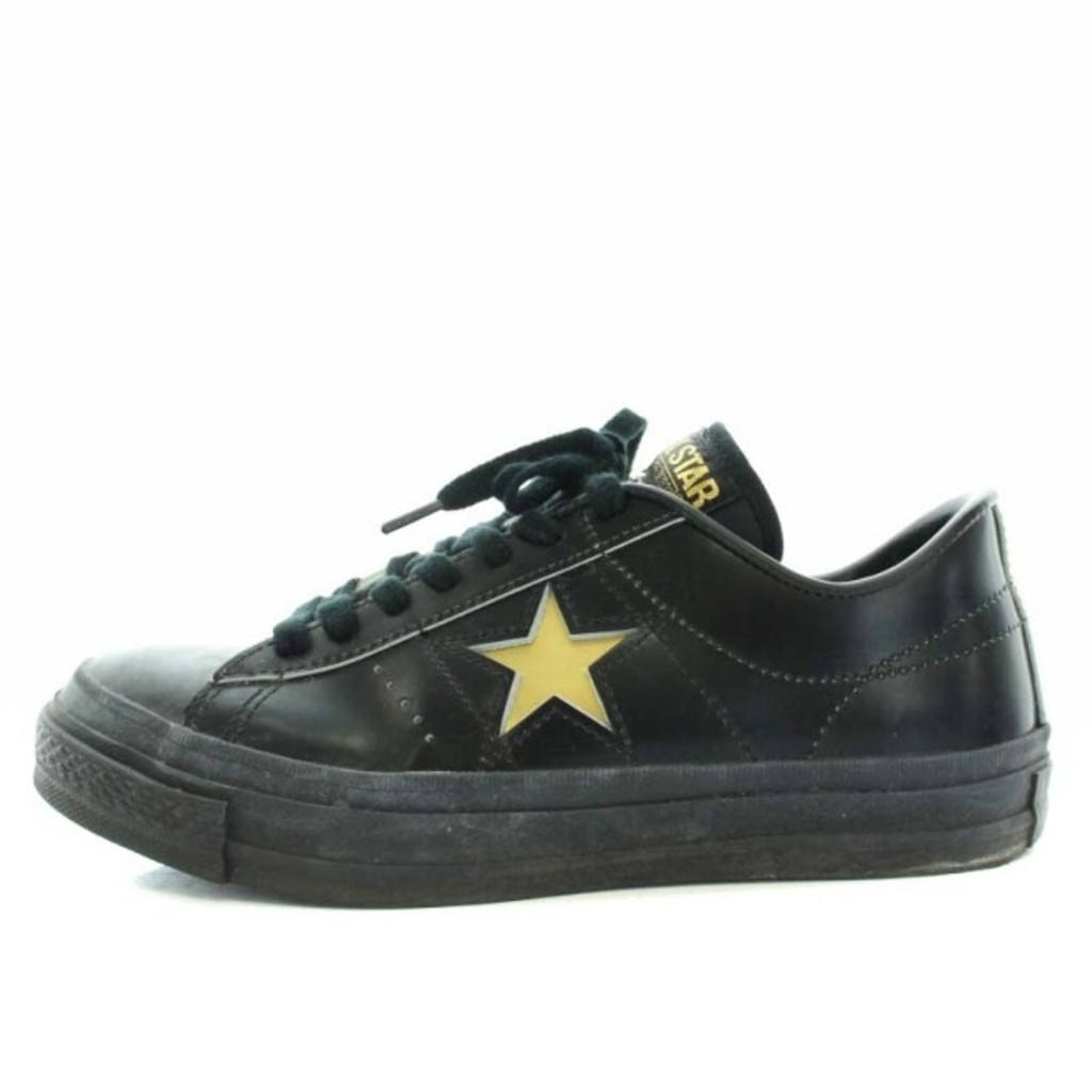 รองเท้าผ้าใบ CONVERSE ALL STAR ONE STAR USA 4.5 BLACK ส่งตรงจากญี่ปุ่น มือสอง
