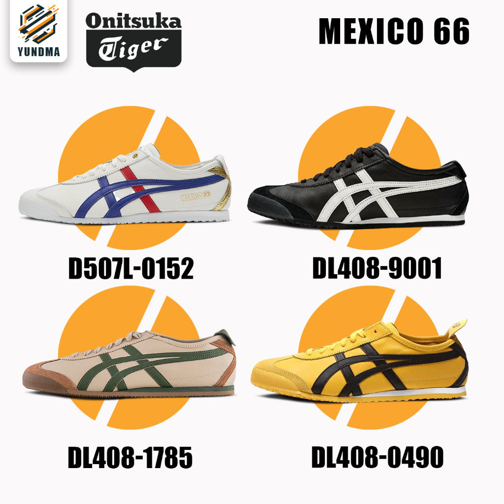 ♞（ของแท้100% ）Onitsuka tiger MEXICO 66  D507L-0152/DL408-9001/DL408-1785 รองเท้ากีฬาสำหรับชายหญิง ท