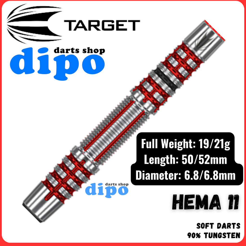 TARGET Soft Darts - HEMA 11 (90% Tungsten)