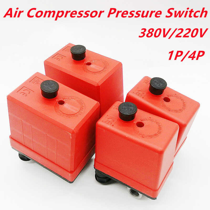 Central Pneumatic Air Compressor Control Vae Replacement Parts 1P /4P 90-120 PSI 240V /380V Pressure Switch