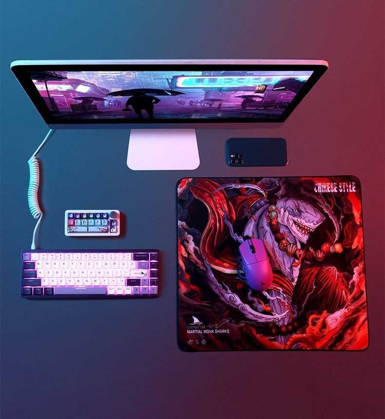 ♞RGB backlit sk16qmk สามโหมดไร้สายคีย์บอร์ดคีย์บอร์ดเครื่องกลปะเก็นร้อน