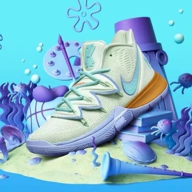 100% original Nike Kyrie 5 SpongeBob Squidward sports basketball shoes NBA shoes