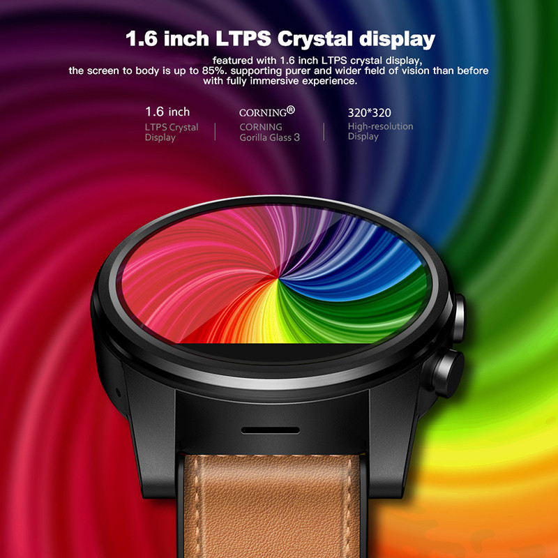 1.6 Inch crystal display 3G 4G Smartwatch Phone watch Android 5.1 MTK6539 1GB RAM 16GB ROM GPS lG
