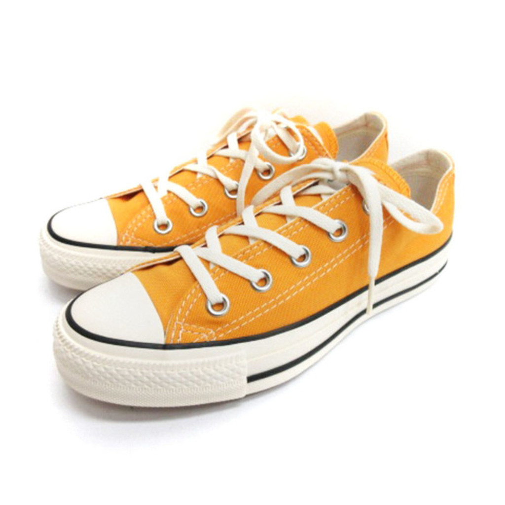 Converse รองเท้าผ้าใบข้อสั้น 22 ซม. สีส้ม Ecs ส่งตรงจากญี่ปุ่น มือสอง
